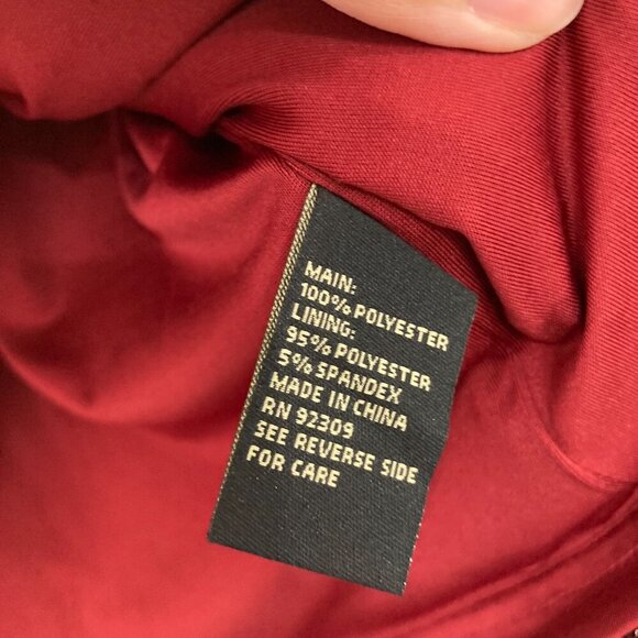 DG2 by Diane Gilman size 3X Burgundy Sequins Ruched Detail Evening Romantic Top - Picture 8 of 10